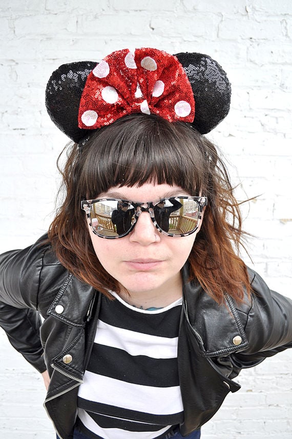 Classic Polka Dot Minnie Mouse Sequin Ears