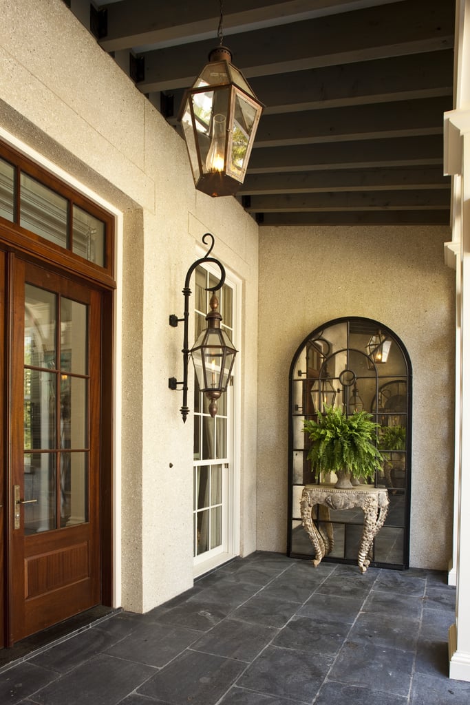Paula's French-Caribbean-style house was custom built atop a high bluff that looks out over the Wilmington River.