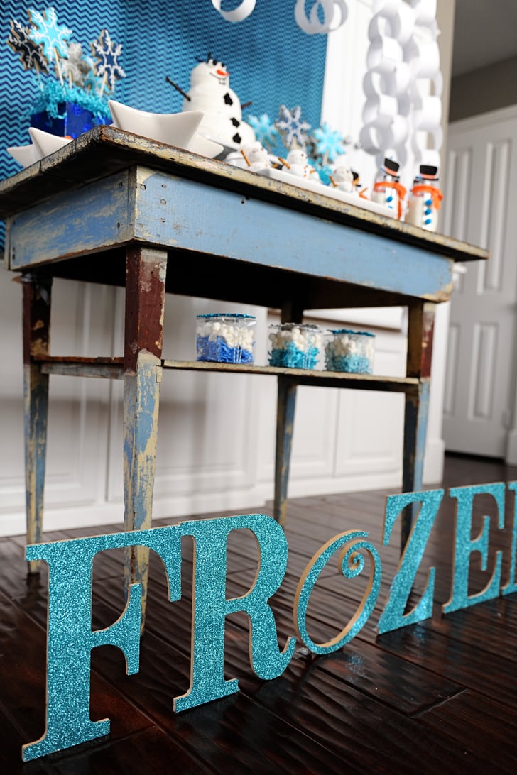 DIY Frozen Sign | Frozen-Inspired Snowman Birthday Party ...