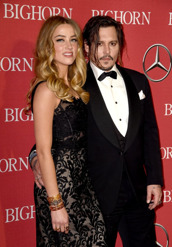 Pictured: Johnny Depp and Amber Heard