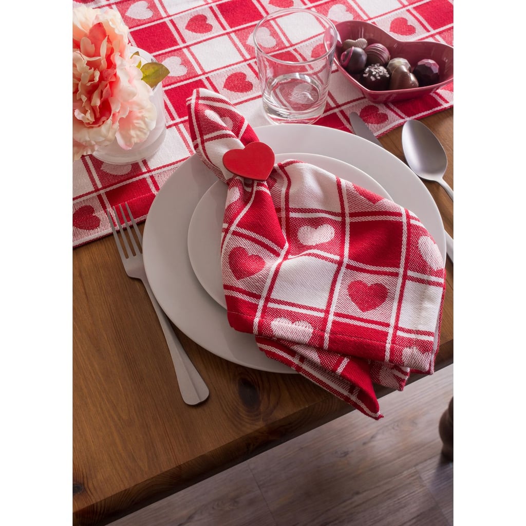 Red Valentine Picnic 72" Table Runner