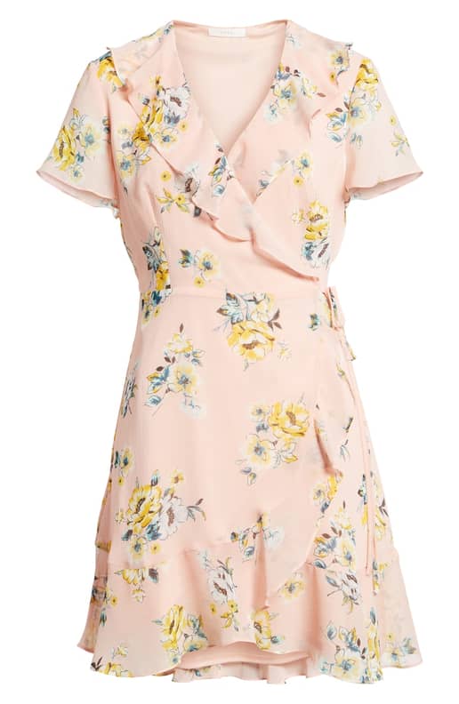 Colie ruffle wrap dress online