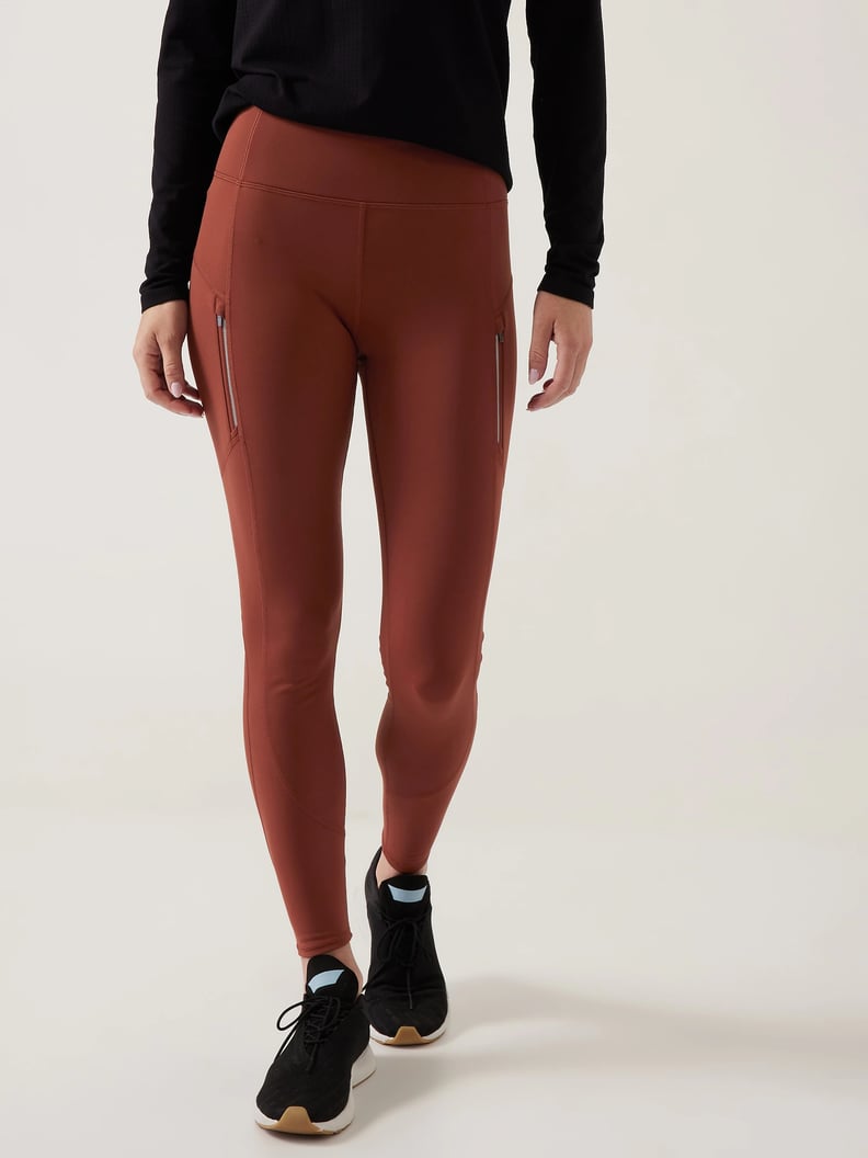 These Athleta running tights are made for (most) winter workouts