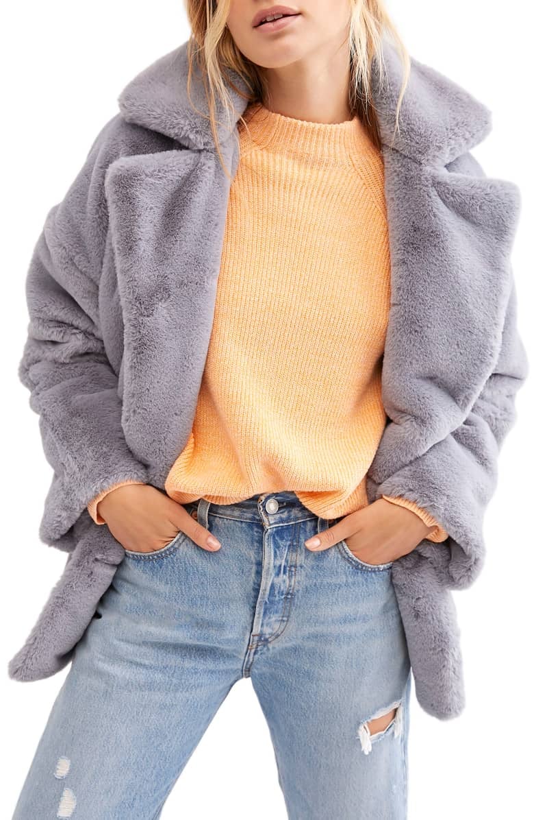 Free People Kate Faux Fur Coat