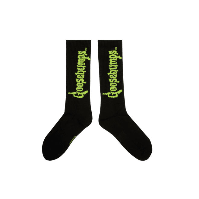 Dumbgood Goosebumps Drip Logo Black Socks
