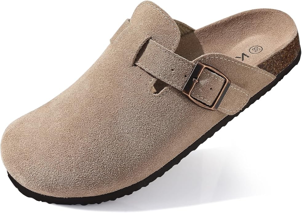 Kidmi Genuine Suede Clogs ($27, originally $50)
These bestselling clogs are made from genuine suede and they're a great dupe for a pricier version. They have nearly 8,000 reviews and a 4.3 rating, making them a solid option. They come in eight different colors and are currently 30 percent off, so grab a pair while you still can.