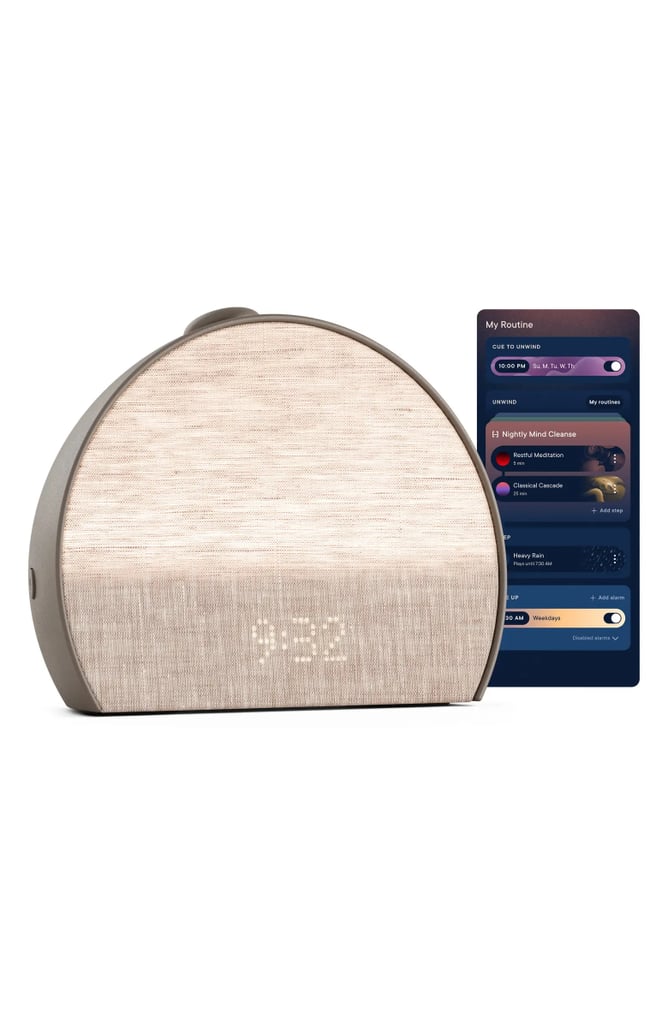 Hatch Inc Restore 3 Sunrise Alarm Clock ($170)
To wind down at night, Skinner incorporates the Hatch Restore into her self-care routine. Alongside skin care, candles, and cozy rituals, it helps create a calming environment that sets her up for quality rest. It's a key part of how she resets after long days. "My nighttime routine just really puts me in a good mood," she says.