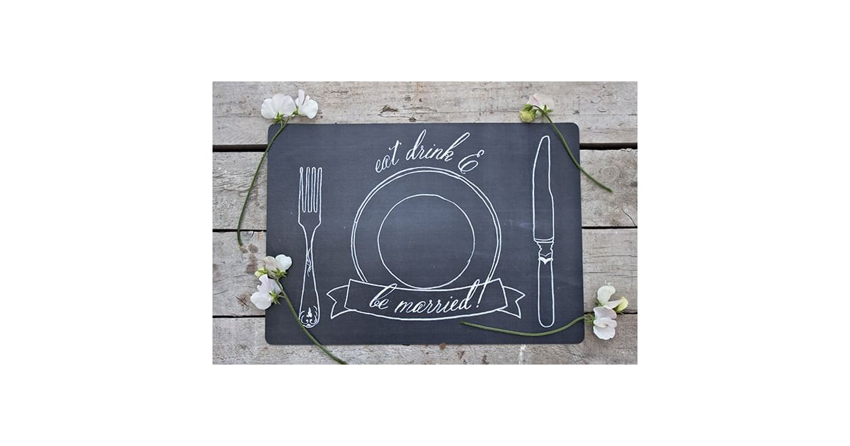 Chalkboard Placemats Free Bridal Shower Printables POPSUGAR Smart