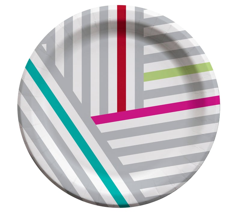 Target Cheeky Grey Stripes Snack Plates