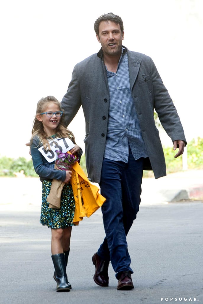 Ben and Violet Affleck were all smiles in LA after her superior spelling bee performance on Sunday.