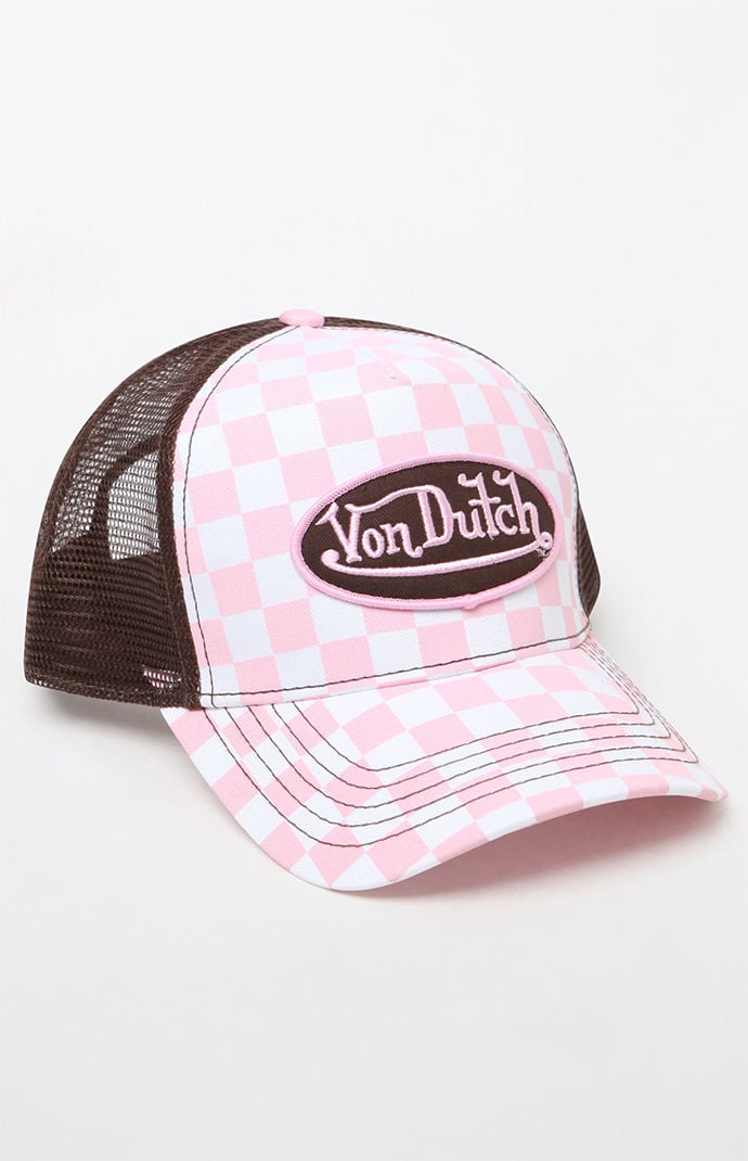 Von Dutch 236 Checker Snapback Trucker Hat