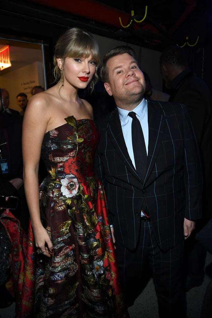 Taylor Swift and James Corden at the Cats World Premiere in NYC