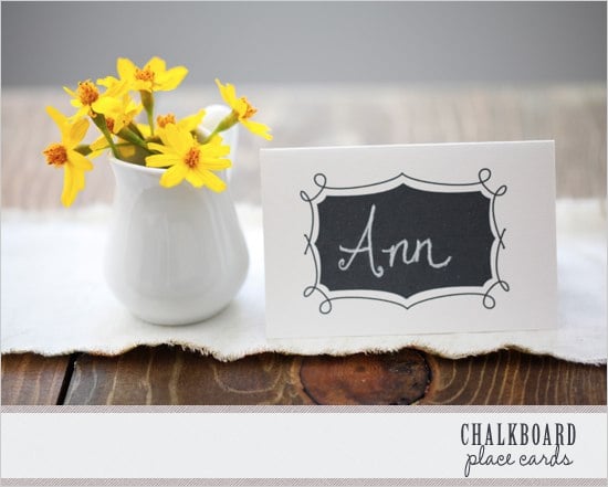 Chalkboard Place Cards