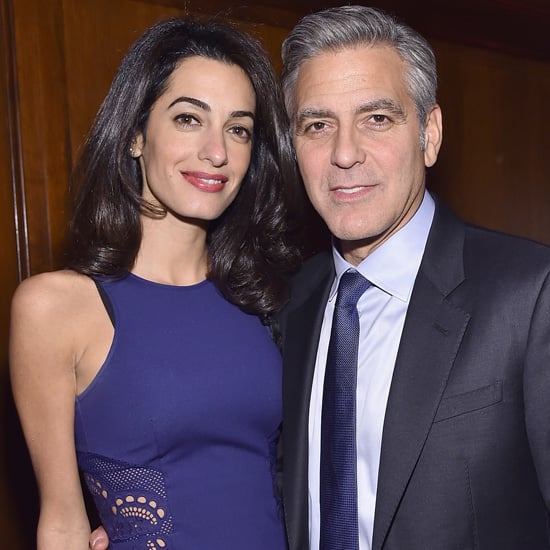 George and Amal Clooney at The 100 LIVES Initiative
