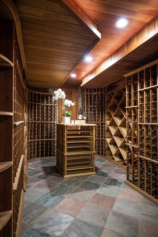 We bet the massive wine cellar gets plenty of use.