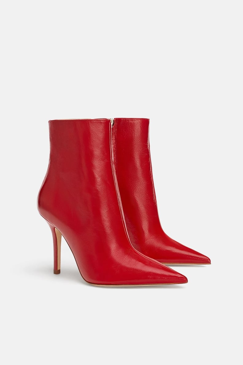 Alternative: Zara Leather Stiletto Heeled Ankle Boots