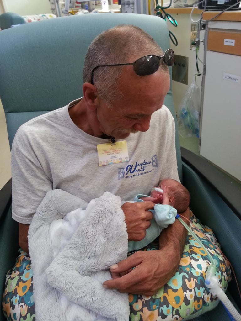 Viral Video Grandfather Meets Infant Grandson
