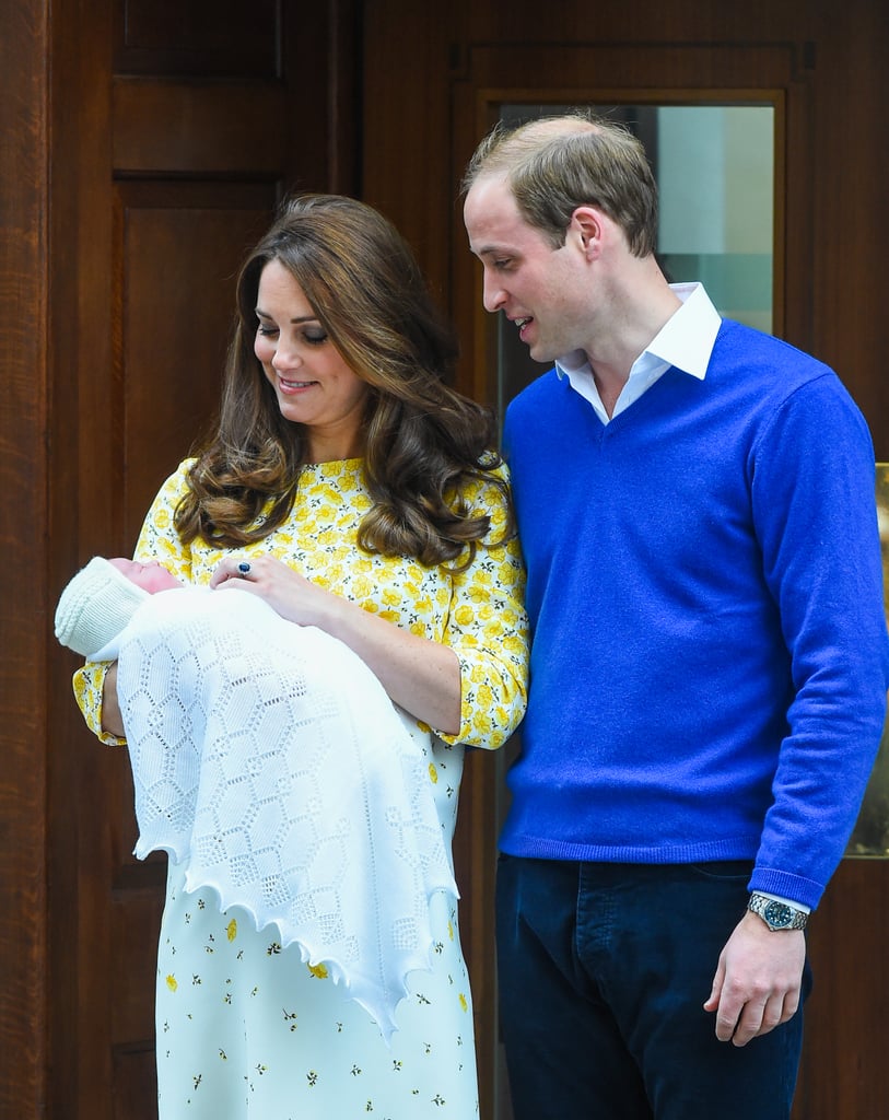 William had the look of love down staring at his newborn daughter, Charlotte, in 2015.