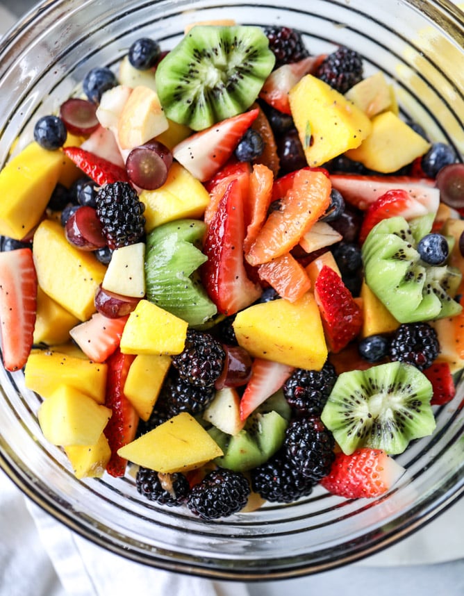 Poppy Seed and Fruit Breakfast Salad