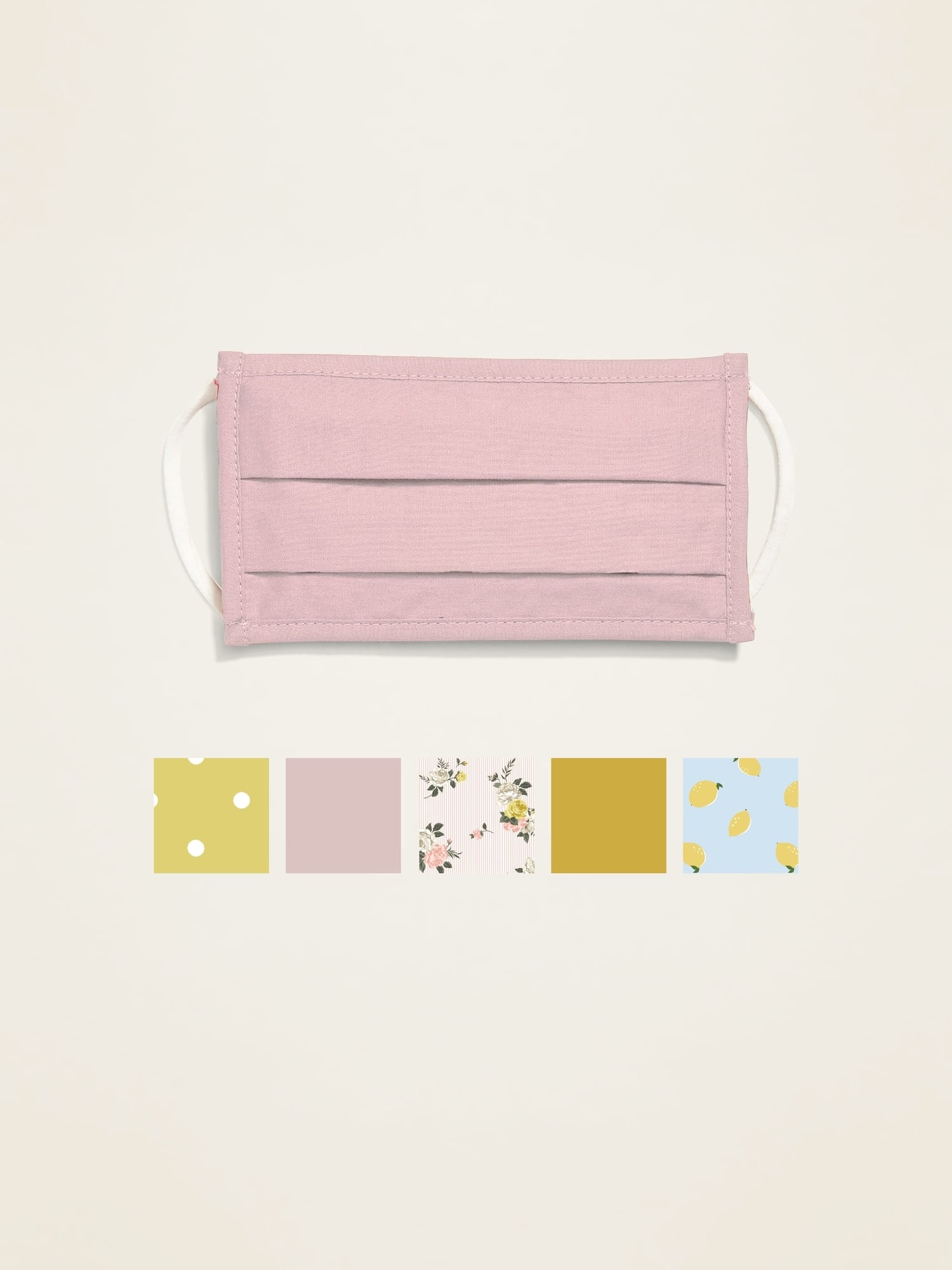 Variety 5 Pack Of Triple Layer Cloth Face Masks For Kids Pink Lemonade Old Navy Just Released Holiday Reusable Cloth Masks For The Whole Family Yup They Got Santa Popsugar