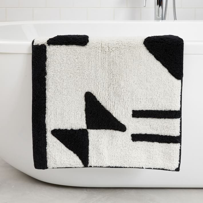 West Elm Organic Tossed Shapes Bath Mat