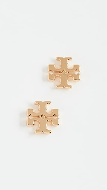 Tory Burch Logo Stud Earrings