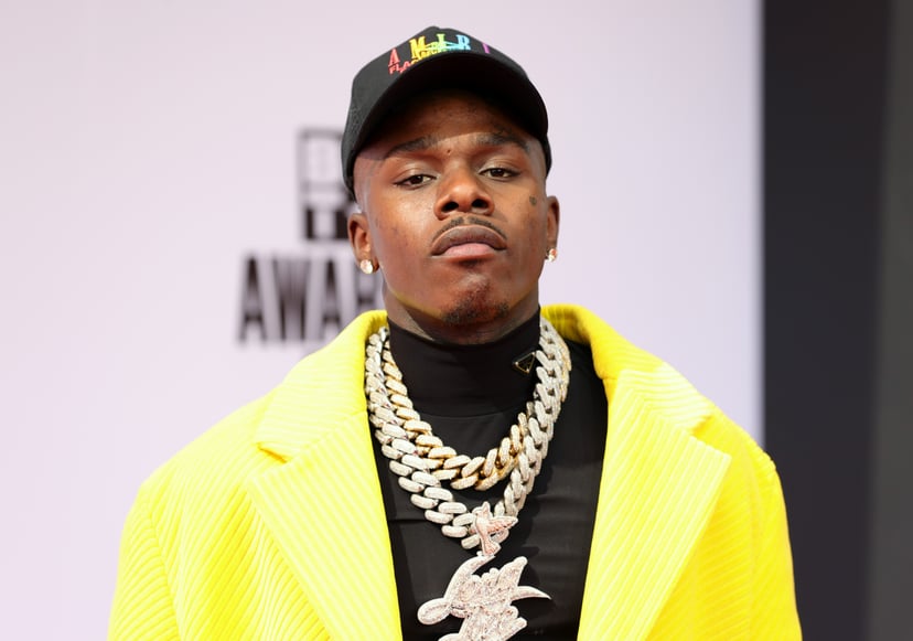 LOS ANGELES, CALIFORNIA - JUNE 27: DaBaby attends the BET Awards 2021 at Microsoft Theater on June 27, 2021 in Los Angeles, California. (Photo by Rich Fury/Getty Images,,)