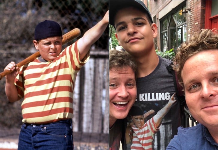 Sandlot Actors Run Into Boy Wearing Sandlot Shirt