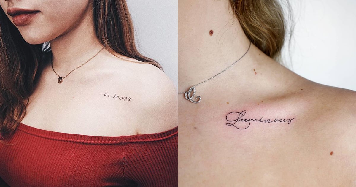 10 Delicate And Minimalist Collarbone Tattoo Design Ideas