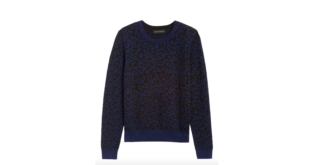 Metallic Leopard Sweater | Best Animal Print Clothing at Banana Republic | POPSUGAR Fashion Photo 23