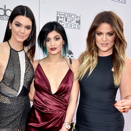 Kendall and Kylie Jenner at the American Music Awards 2014