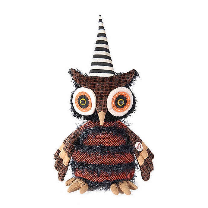 Gallerie II Musical Dancing Hoot Owl Halloween Figurine