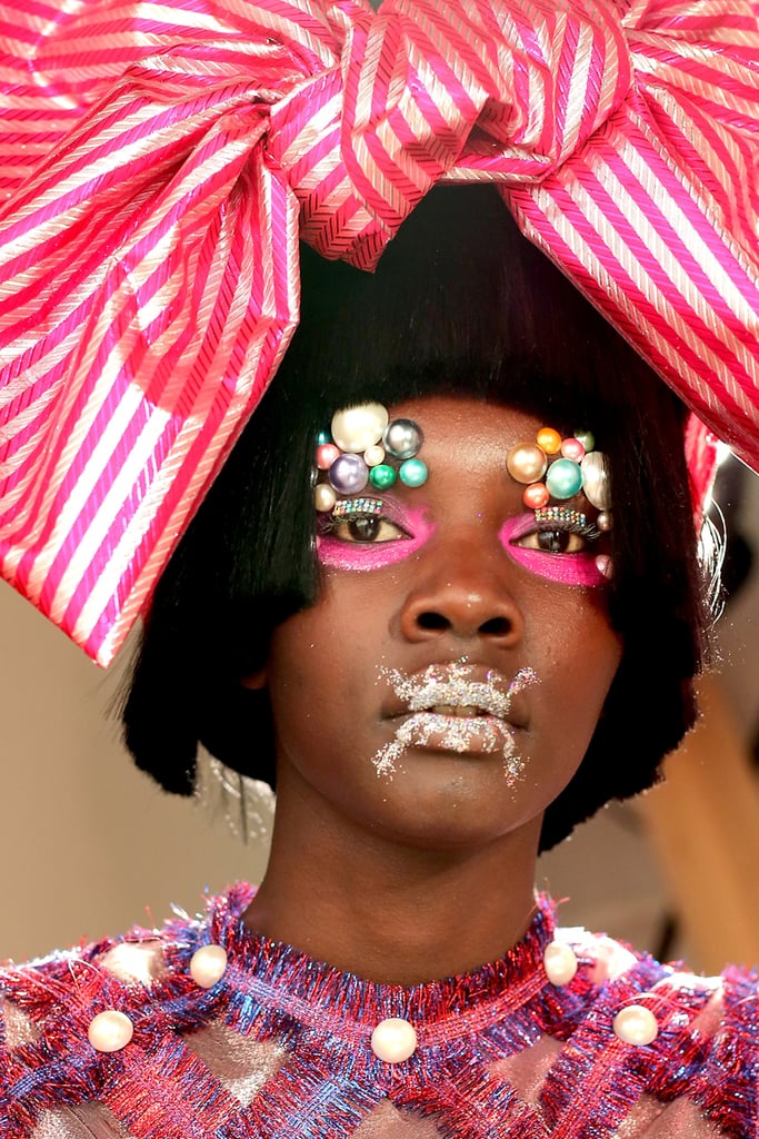 Embellished Eyes at Laurence & Chico NYFW Spring 2018 Embellished Eyes at Laurence & Chico NYFW Spring 2018