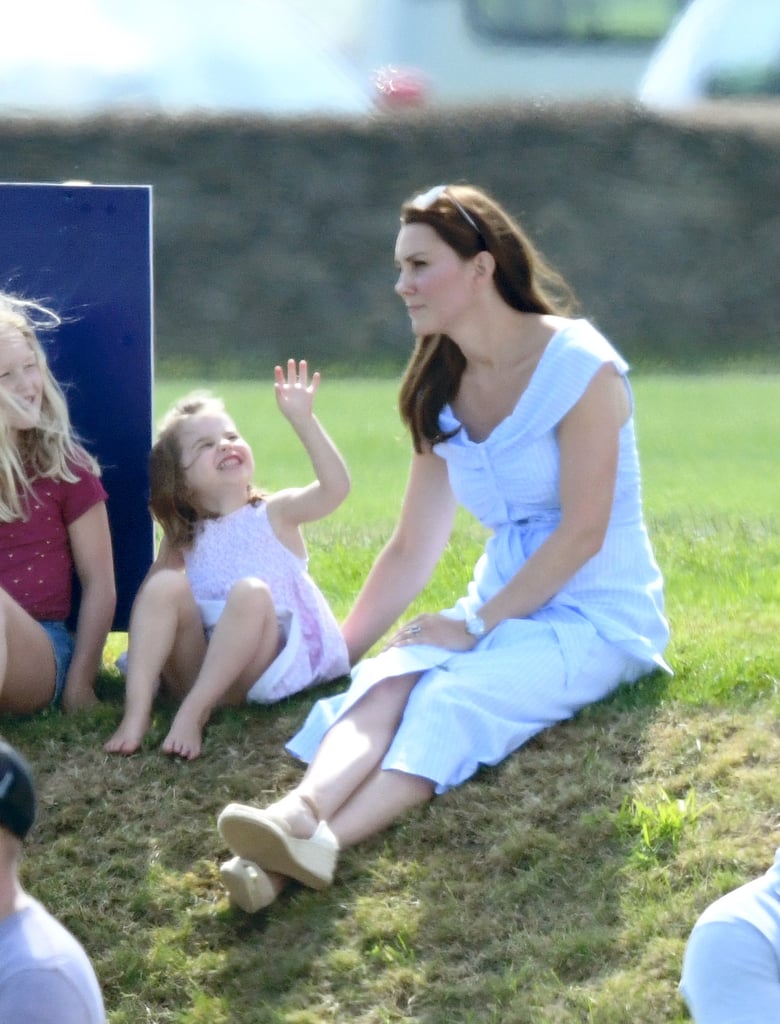 Kate Middleton Blue Dress at Polo Match 2018