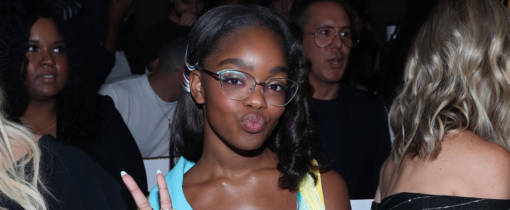 Marsai Martin's Colorful Graphic Eyeliner at NYFW