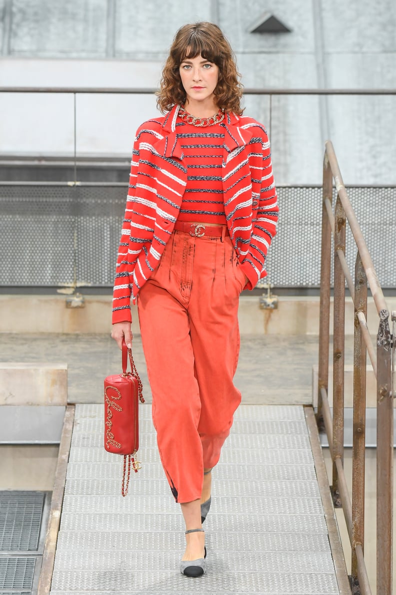 A Chanel Bag and Shoes on the Runway During Paris Fashion Week