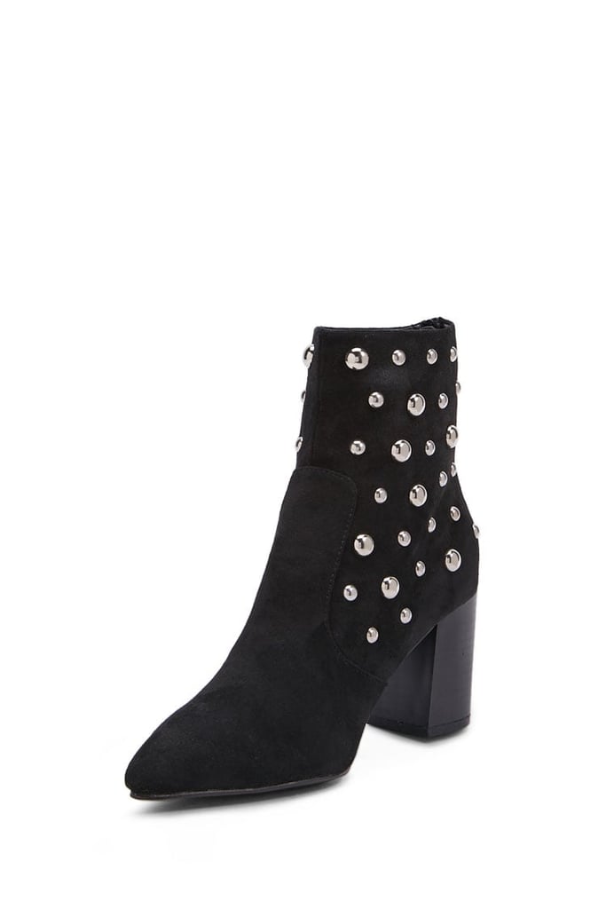 Studded Block Heel Booties