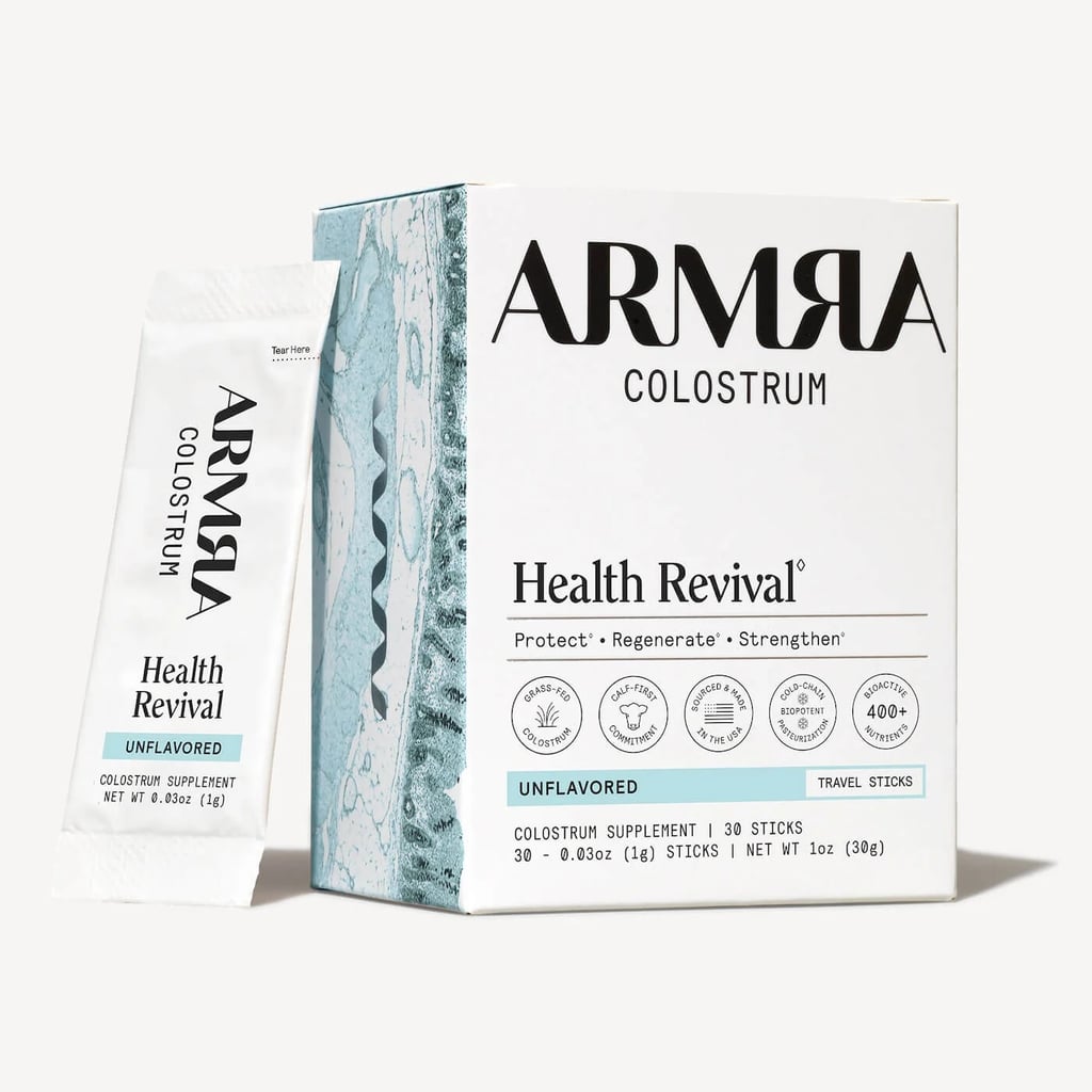 ARMRA Colostrum Unflavored Travel Sticks ($44)
If your dad is in his wellness era, chances are this buzzy supplement is already on his wish list. Colostrum has a long list of benefits, from immunity and gut health to muscle recovery. Plus, these travel-sized packets are perfect to use on the go.