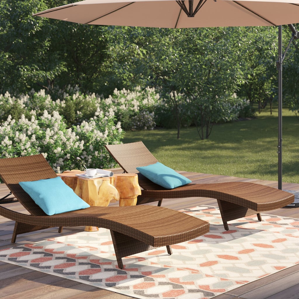 A Poolside Lounge Set: Mirabel Long Reclining Chaise Set