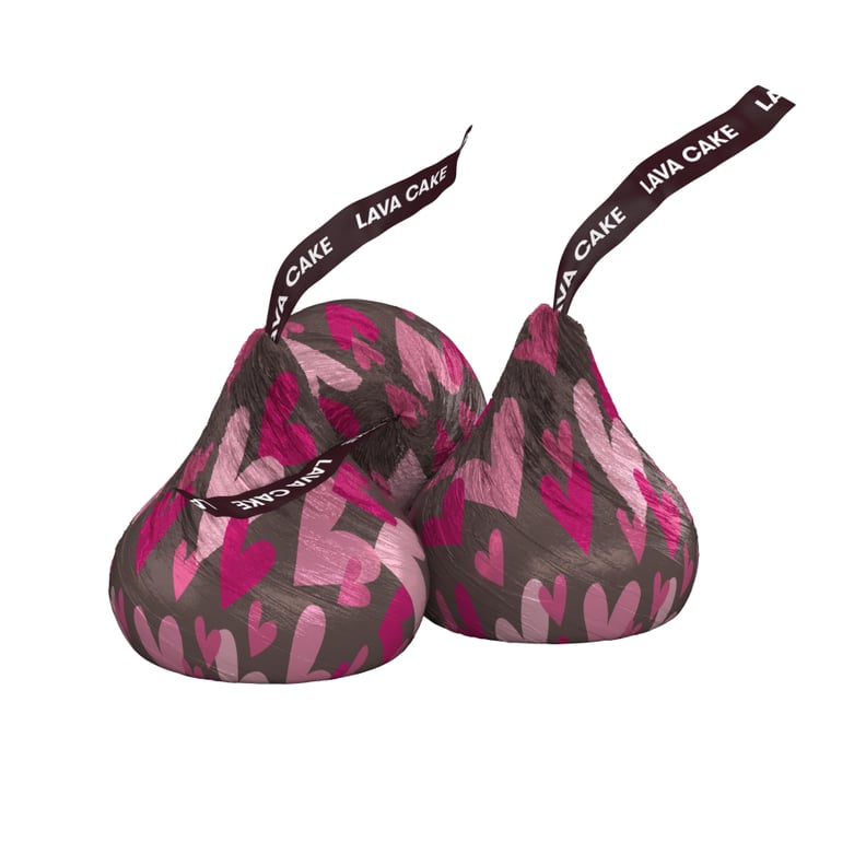 The Lava Cake Hershey's Kisses have cute V-Day packaging.