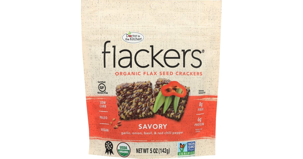 Flackers Organic FlaxSeed Crackers Best LowCarb Crackers POPSUGAR