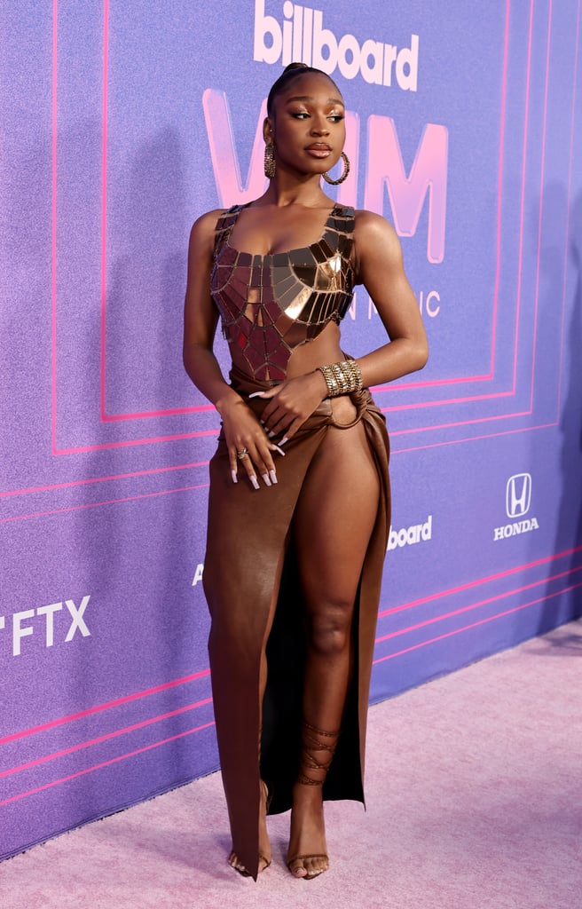 Normani's Brown Skirt and Top at Billboard Women in Music