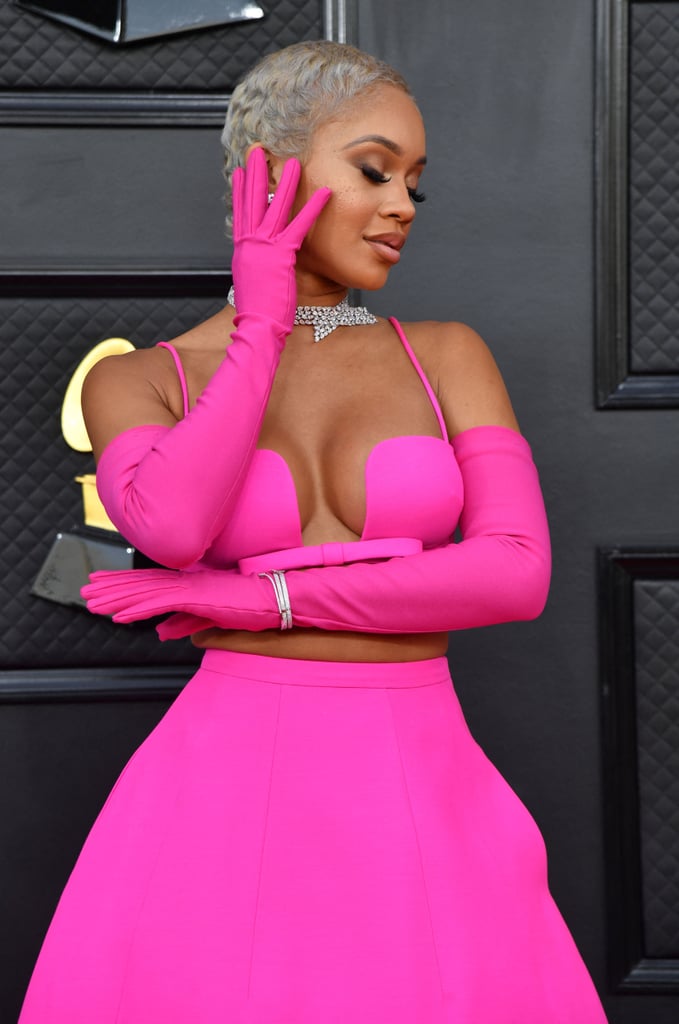 Saweetie's Pink Valentino Look at the Grammy Awards