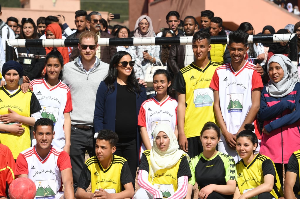 Prince Harry Meghan Markle Visit School on Morocco Tour 2019