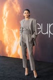 Zendaya Embraced Power Dressing in Gray Suit at the “Euphoria” Reunion
