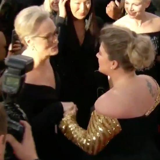 Kelly Clarkson Meeting Meryl Streep at 2018 Golden Globes