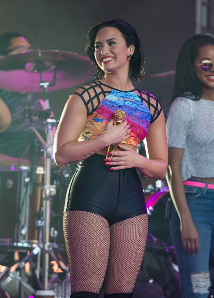 Demi Lovato on Jimmy Kimmel Live August 2015