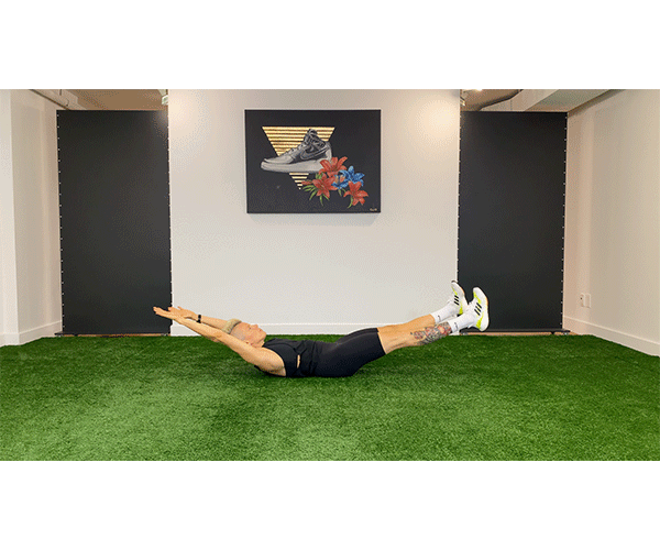 Glute Bridge to Hollow Body Hold