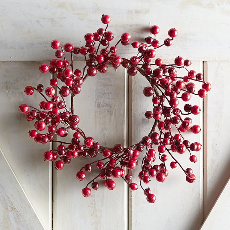 Red Glitter Berry Mini Wreath