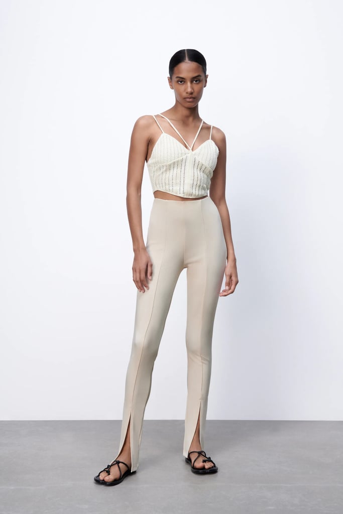 Zara - Side split leggings on Designer Wardrobe